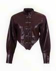 ECO LEATHER CROP JACKET
