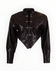 ECO LEATHER CROP JACKET