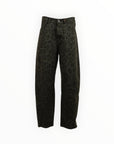 LEOPARD BARREL JEANS