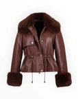 ECO LEATHER JACKET ΜΕ ΓΟΥΝΑ