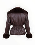 ECO LEATHER JACKET ΜΕ ΓΟΥΝΑ