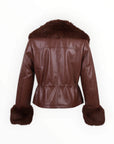 ECO LEATHER JACKET ΜΕ ΓΟΥΝΑ