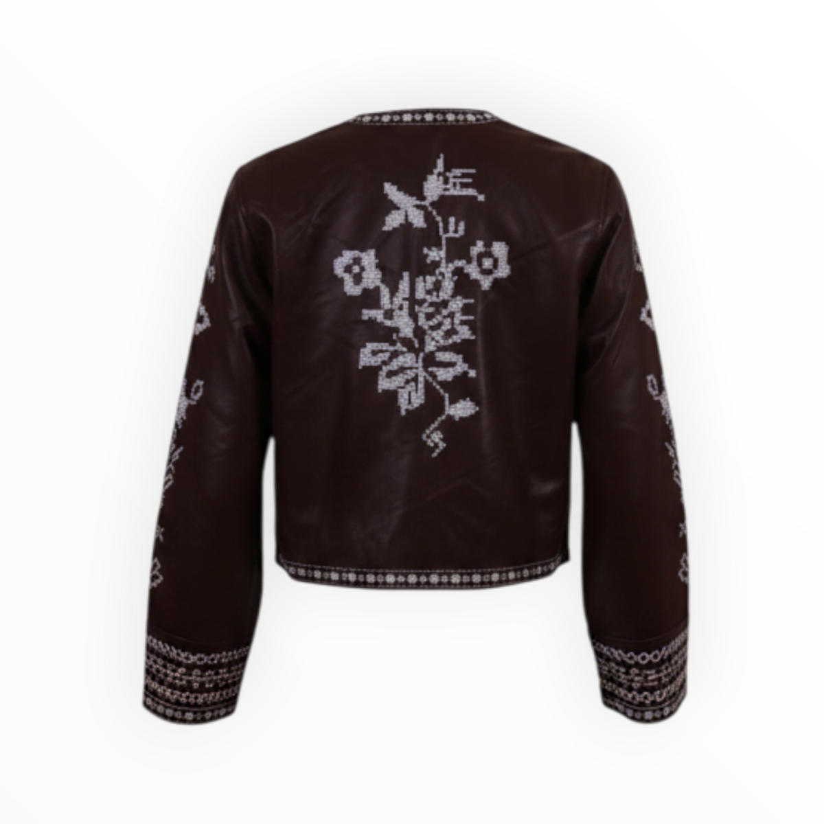 ECO LEATHER JACKET ΜΕ ΚΕΝΤΗΜΑ