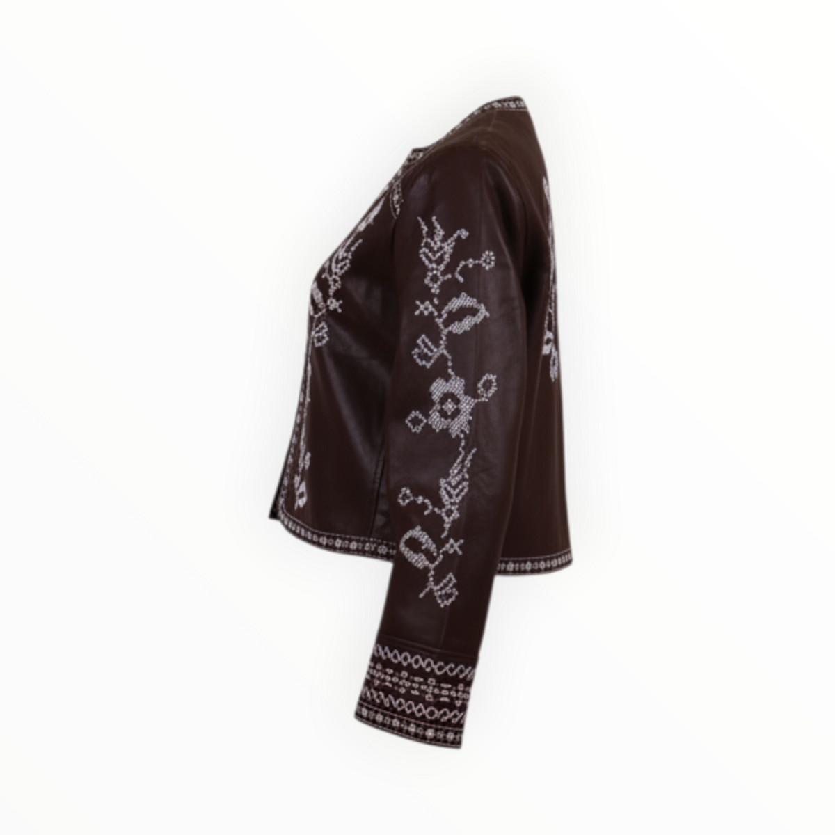 ECO LEATHER JACKET ΜΕ ΚΕΝΤΗΜΑ