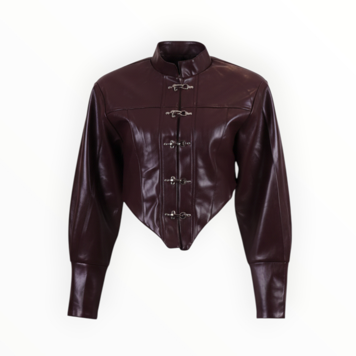 ECO LEATHER CROP JACKET