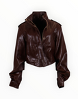 CROP JACKET ΜΕ ΨΗΛΟ ΓΙΑΚΑ