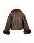 ECO LEATHER JACKET ΜΕ ΓΟΥΝΑ