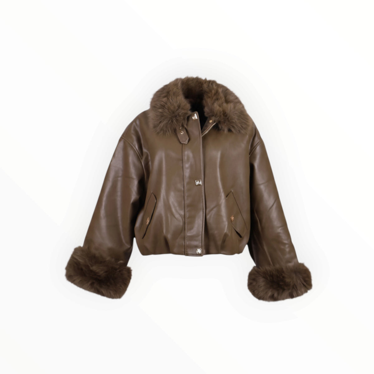 ECO LEATHER JACKET ΜΕ ΓΟΥΝΑ