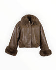 ECO LEATHER JACKET ΜΕ ΓΟΥΝΑ