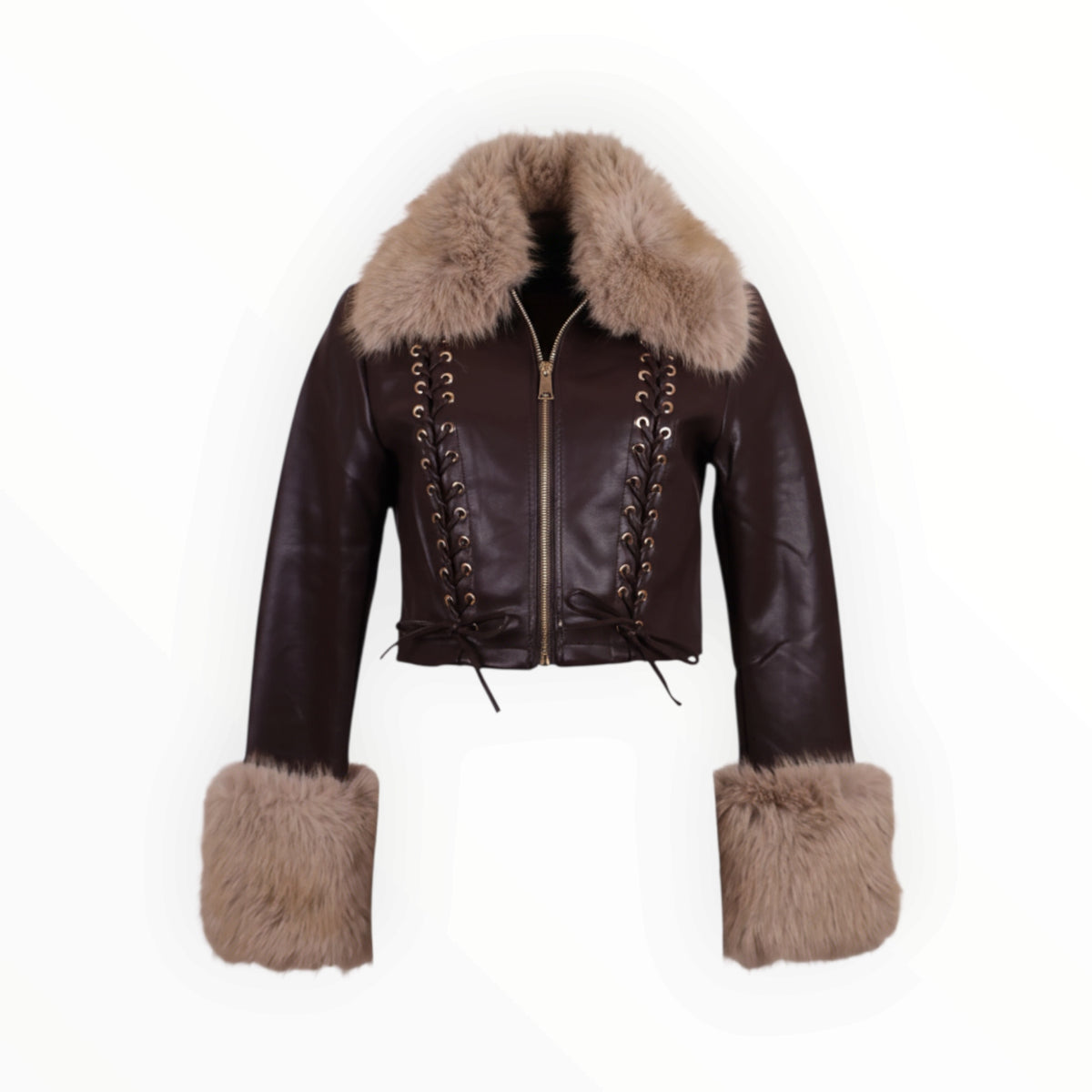 CROP JACKET ΜΕ ΓΟΥΝΑ
