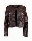 ECO LEATHER CROP JACKET