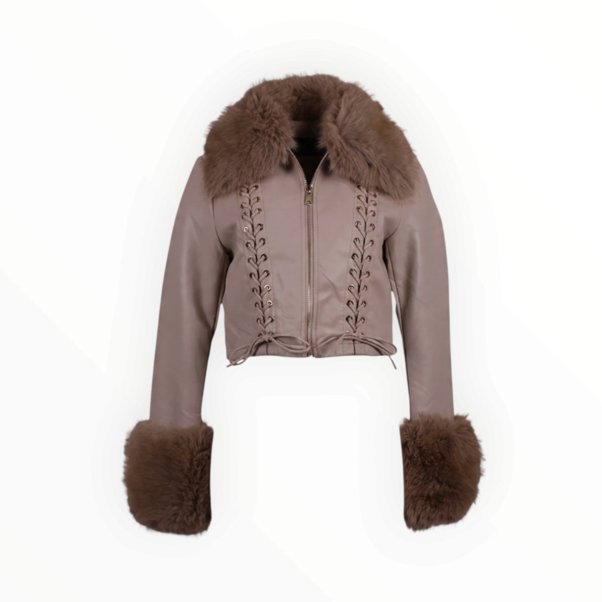 CROP JACKET ΜΕ ΓΟΥΝΑ