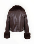 ECO LEATHER JACKET ΜΕ ΓΟΥΝΑ