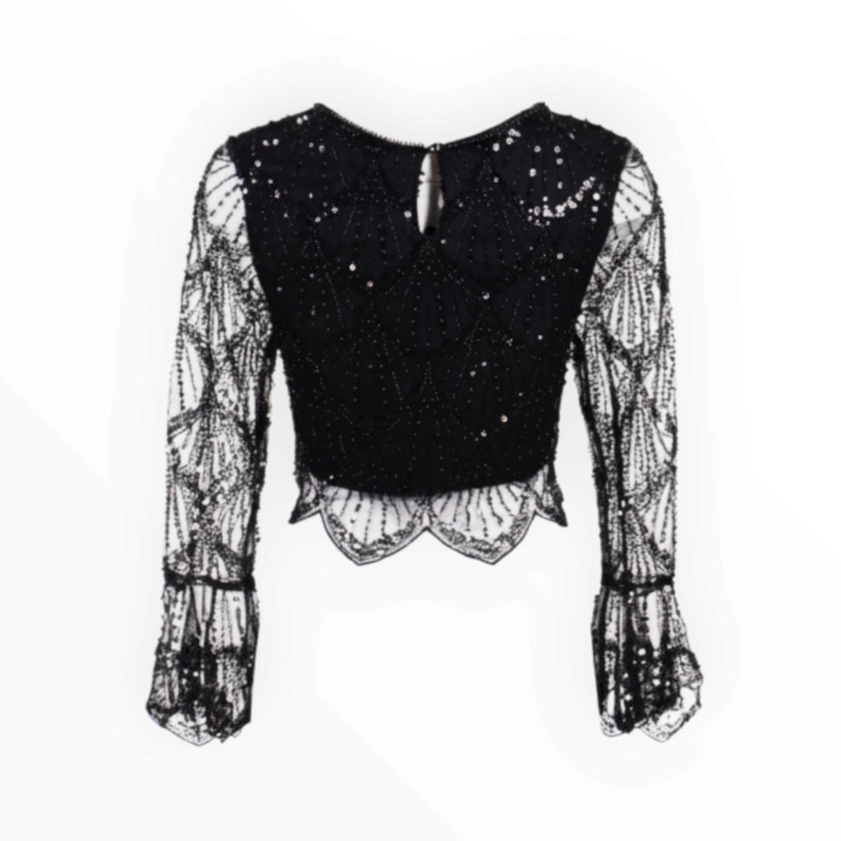 SEQUIN MESH TOP