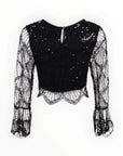 SEQUIN MESH TOP