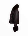 ECO LEATHER JACKET ΜΕ ΓΟΥΝΑ