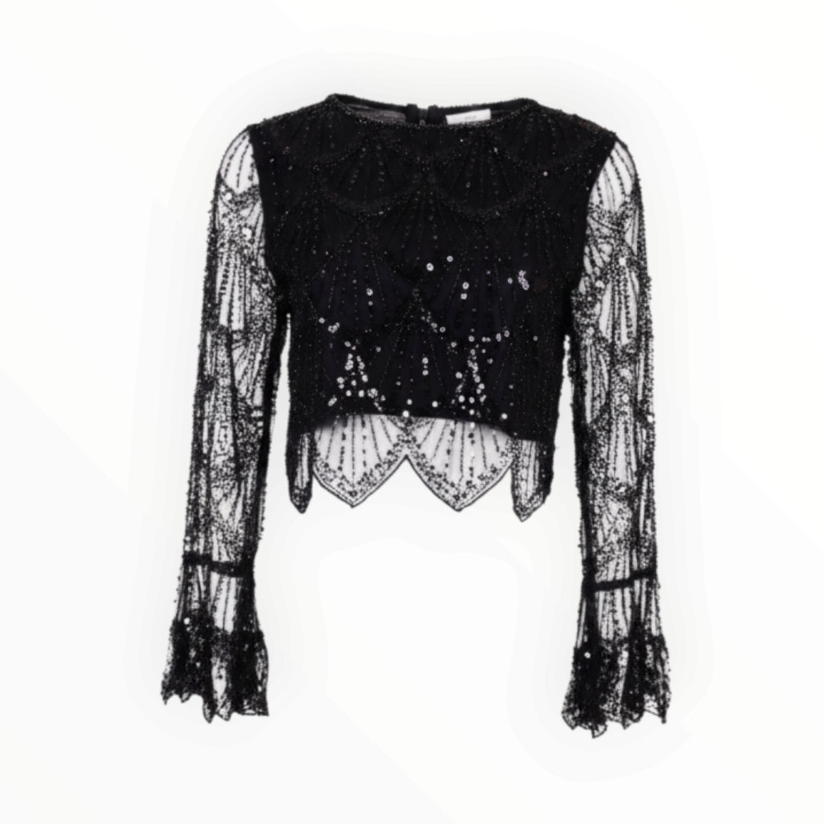 SEQUIN MESH TOP