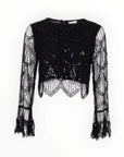 SEQUIN MESH TOP
