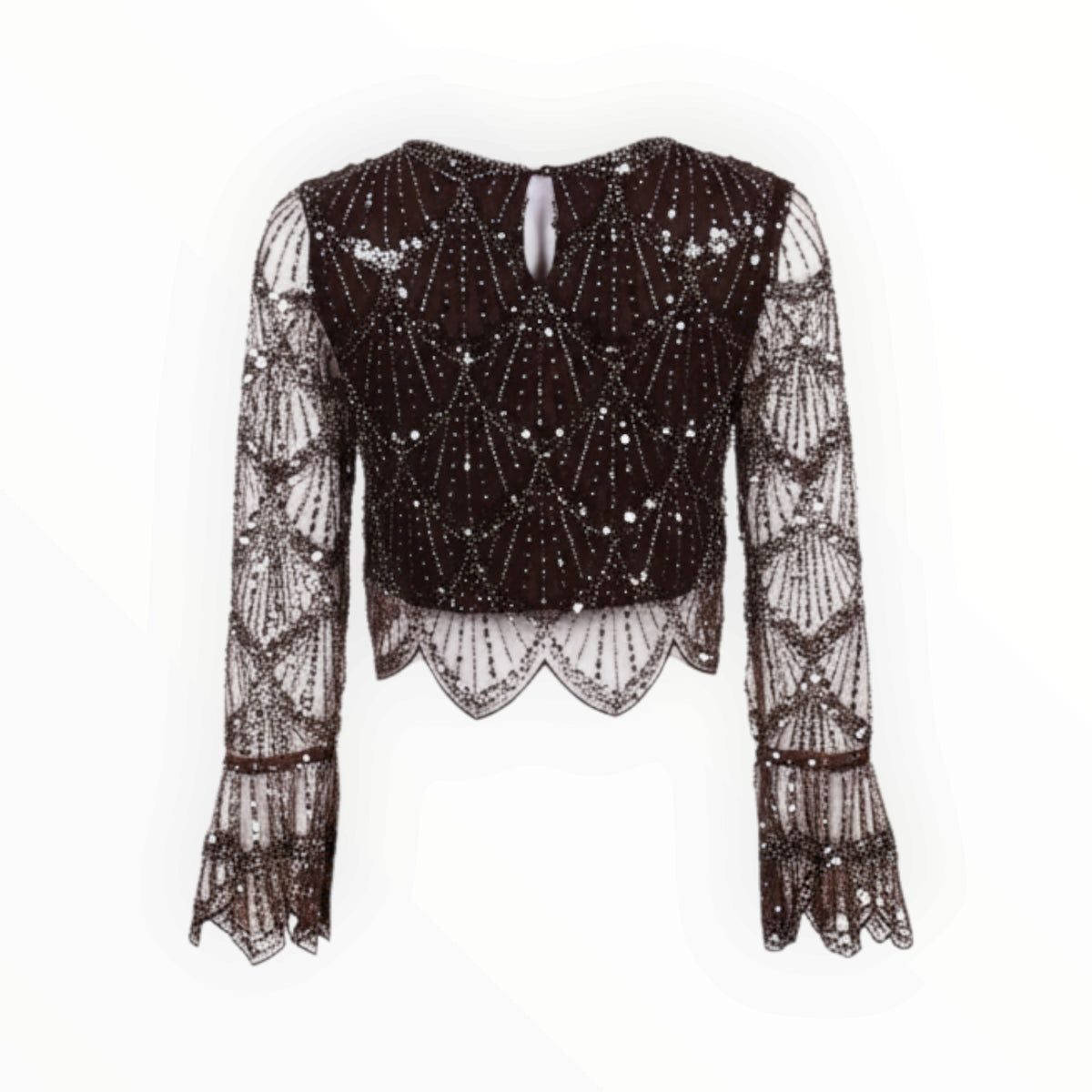 SEQUIN MESH TOP