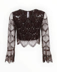 SEQUIN MESH TOP