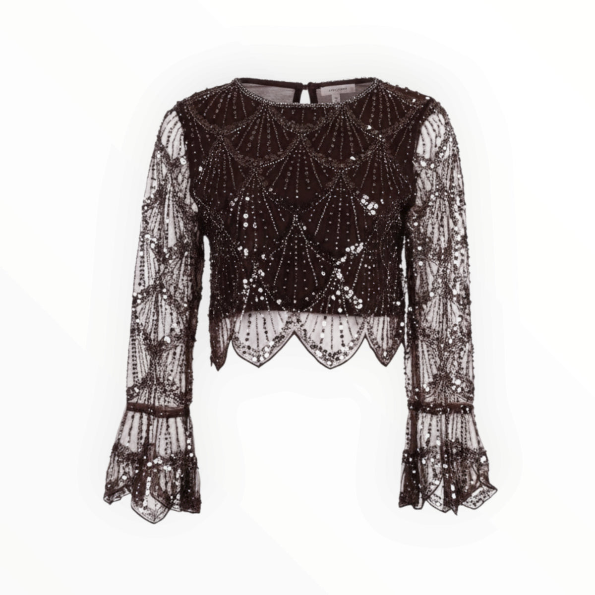 SEQUIN MESH TOP