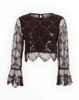SEQUIN MESH TOP