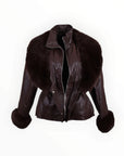 ECO LEATHER JACKET ΜΕ ΓΟΥΝΑ